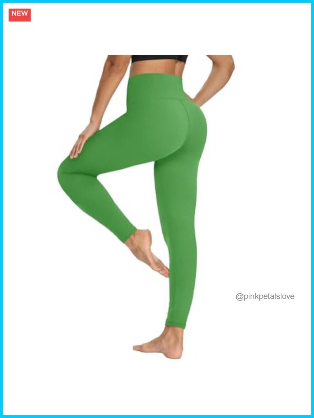 High Waisted Yoga Leggings Tummy Control Compression Solid